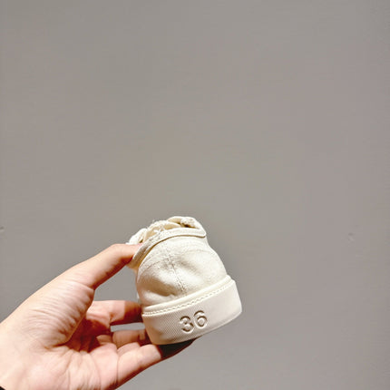 BALENCIAGA 25S SNEAKER IN CREAM WHITE CANVAS