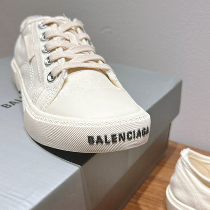 BALENCIAGA 25S SNEAKER IN CREAM WHITE CANVAS