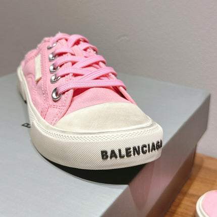 BALENCIAGA 25S SPORT CLOGS IN PINK CANVAS