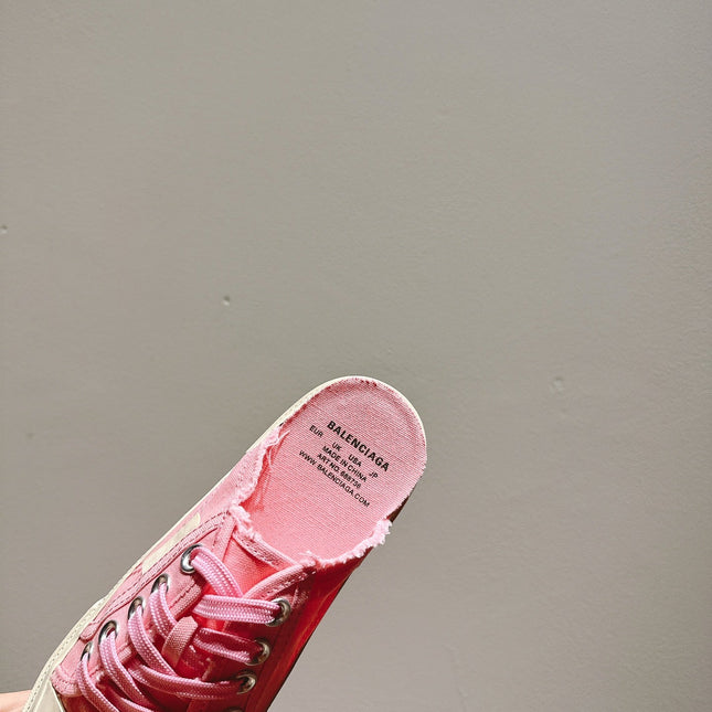 BALENCIAGA 25S SPORT CLOGS IN PINK CANVAS