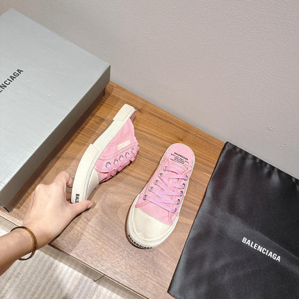 BALENCIAGA 25S SPORT CLOGS IN PINK CANVAS