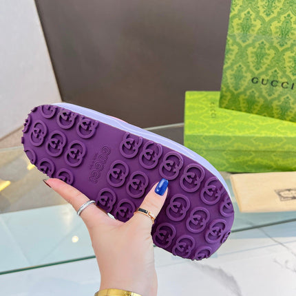 PLATFORM SANDALS IN BABY PINK MONOGRAM IMPORTED TPU