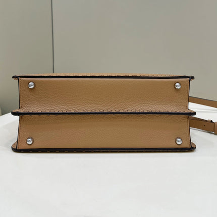 PEEKABOO ISEEU 33 IN CIDER BROWN GRAINED CALFSKIN SILVER HARDWARE