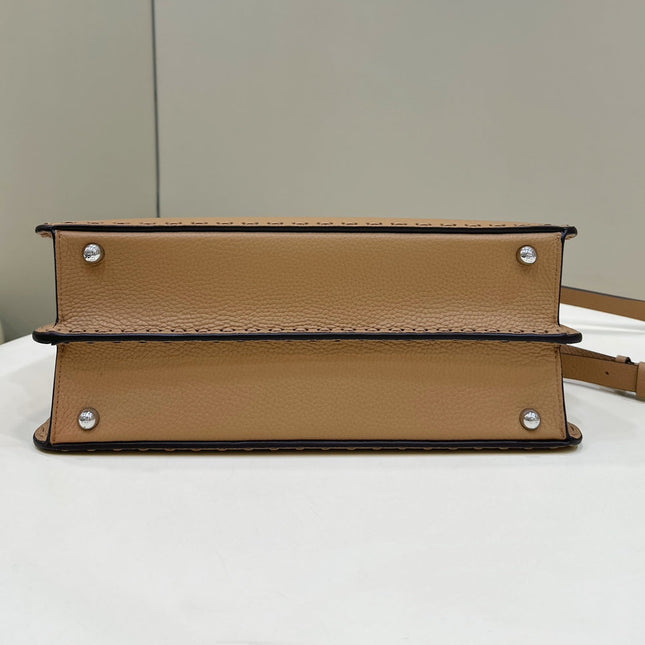 PEEKABOO ISEEU 33 IN CIDER BROWN GRAINED CALFSKIN SILVER HARDWARE