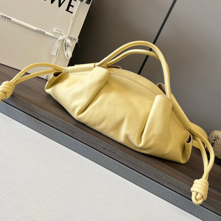 PASEO DUMPLING 31 BAG IN LIGHT YELLOW NAPPA CALFSKIN