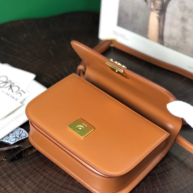 LOE GOYA BAG 23 IN WARM DESERT SILK CALFSKIN