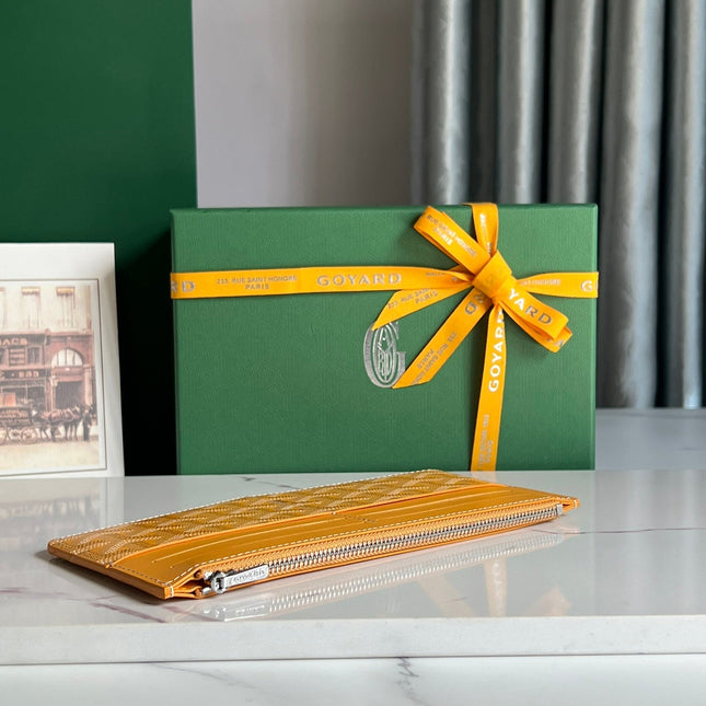 INSERT LOUISE 21 IN YELLOW GOYARDINE CANVAS