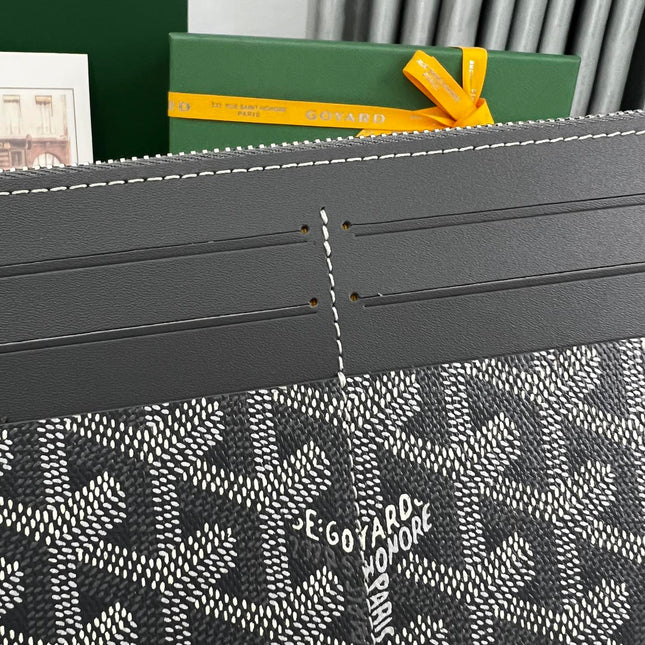 INSERT LOUISE 21 IN GREY GOYARDINE CANVAS