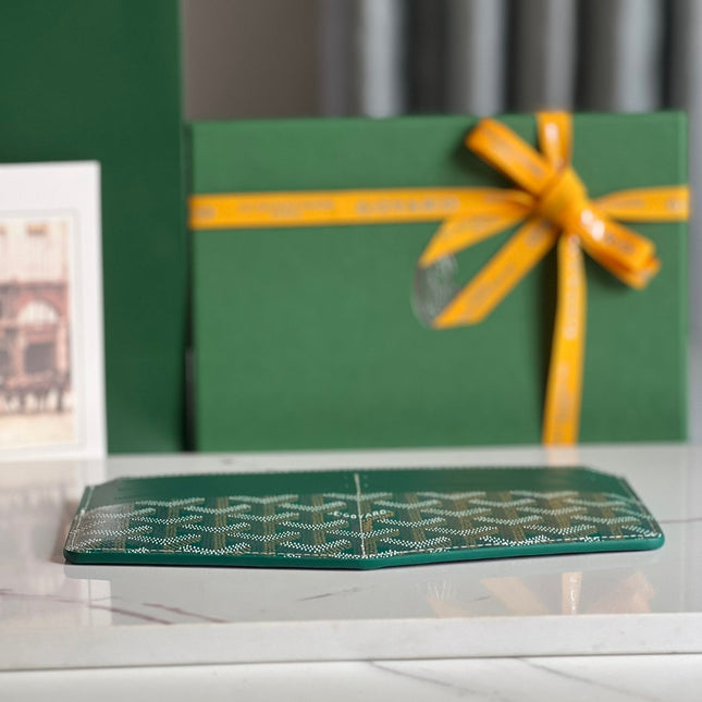 INSERT LOUISE 21 IN GREEN GOYARDINE CANVAS