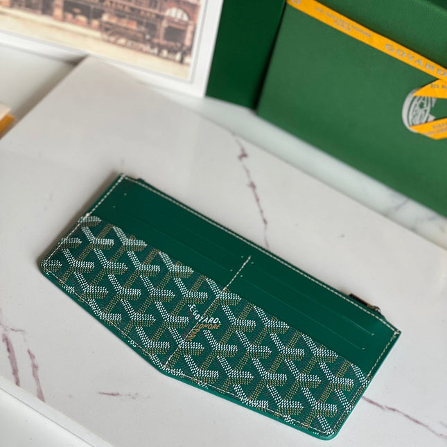 INSERT LOUISE 21 IN GREEN GOYARDINE CANVAS