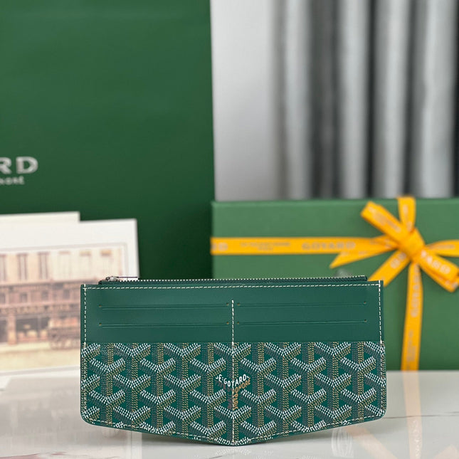 INSERT LOUISE 21 IN GREEN GOYARDINE CANVAS