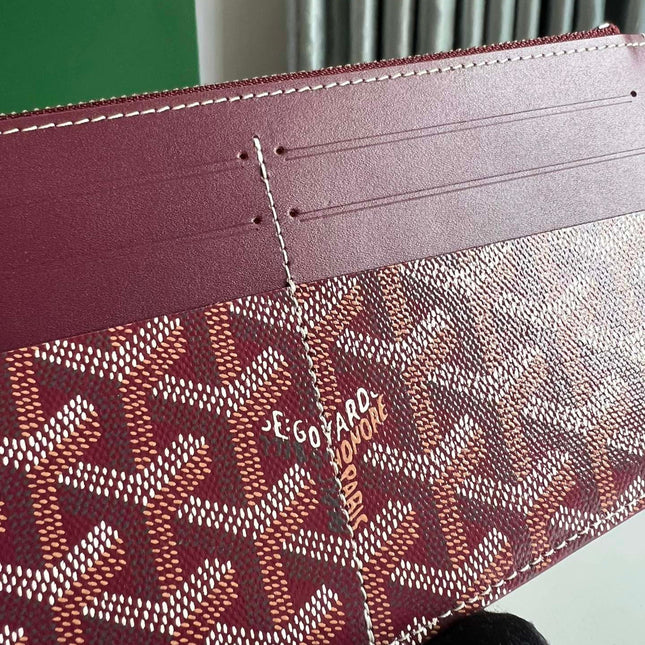 INSERT LOUISE 21 IN BURGUNDY RED GOYARDINE CANVAS