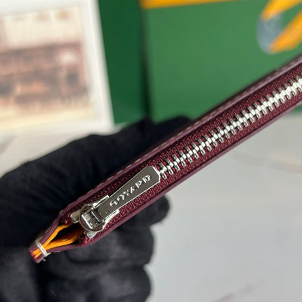 INSERT LOUISE 21 IN BURGUNDY RED GOYARDINE CANVAS