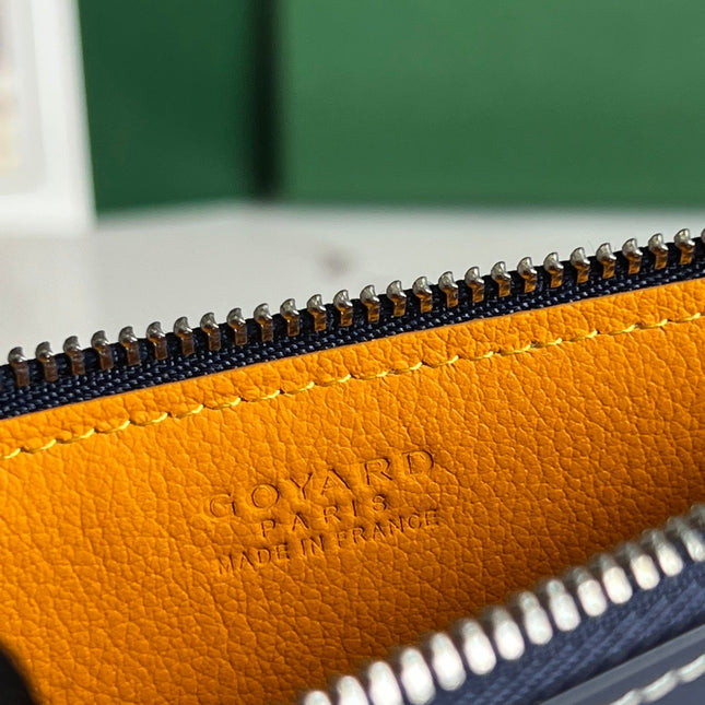 INSERT LOUISE 21 IN GUNPOWDER BLUE GOYARDINE CANVAS