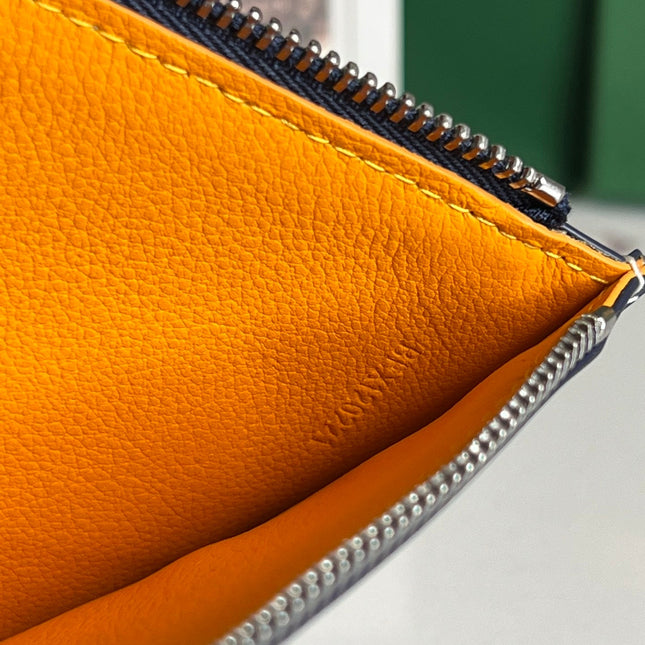 INSERT LOUISE 21 IN GUNPOWDER BLUE GOYARDINE CANVAS