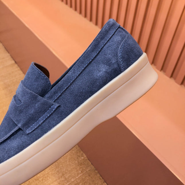LP RETRO SUMMER WALK LOAFERS AEGEAN SUEDE