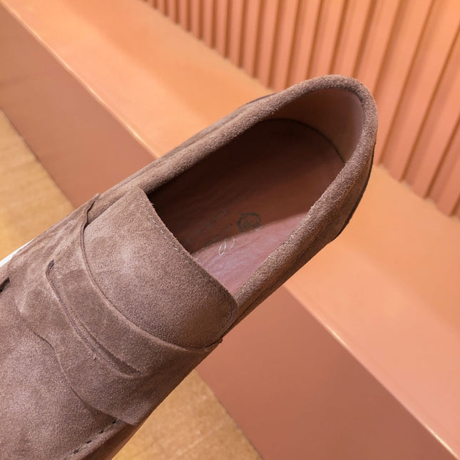 LP RETRO SUMMER WALK LOAFERS CARAMEL SUEDE