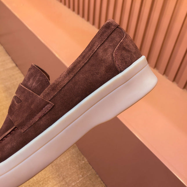 LP RETRO SUMMER WALK LOAFERS CINNAMON SUEDE