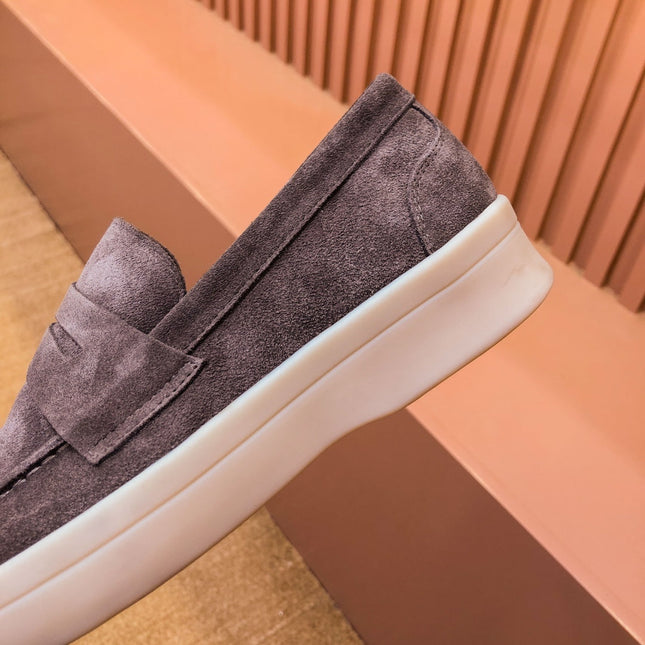 LP RETRO SUMMER WALK LOAFERS BROWN SUEDE