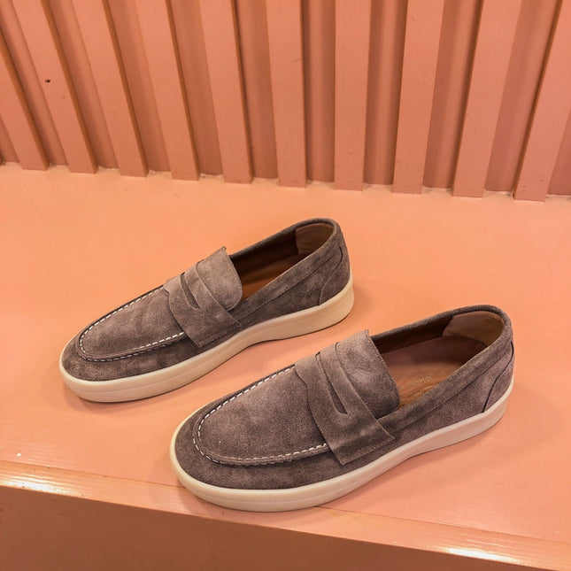 LP RETRO SUMMER WALK LOAFERS BROWN SUEDE