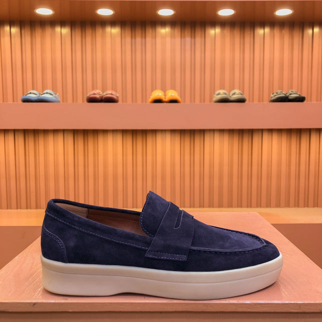 LP RETRO SUMMER WALK LOAFERS DENIM SUEDE