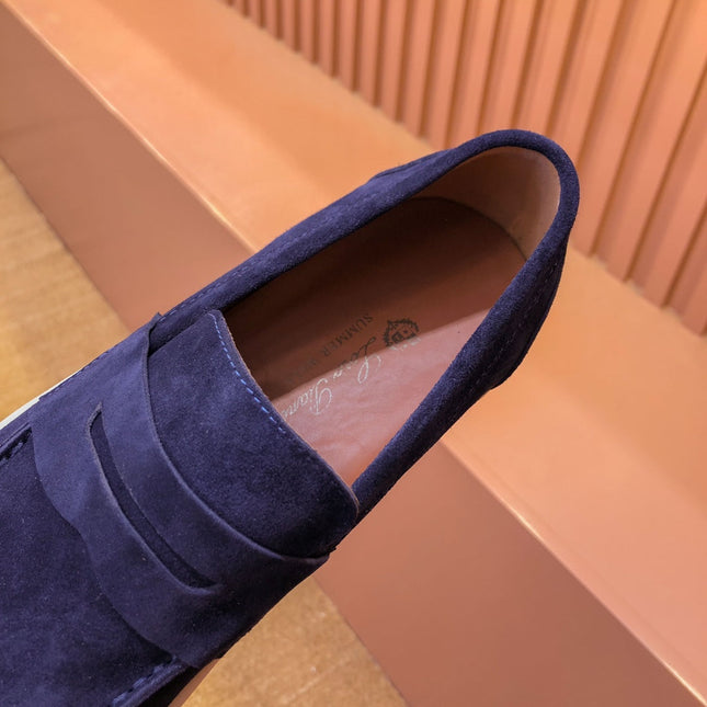 LP RETRO SUMMER WALK LOAFERS DENIM SUEDE