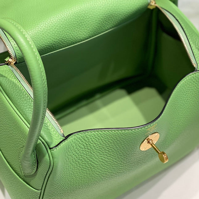 HM LINDY 26 BAG KELLY GREEN CALFSKIN