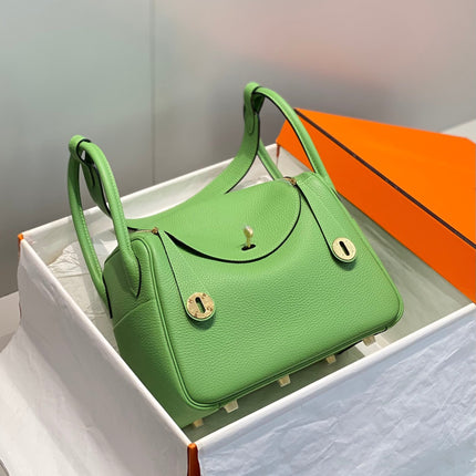 HM LINDY 26 BAG KELLY GREEN CALFSKIN