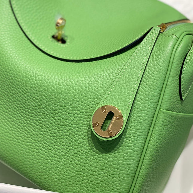 HM LINDY 26 BAG KELLY GREEN CALFSKIN