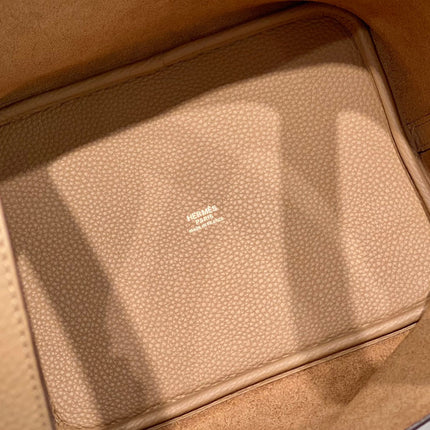 picotin lock 22 beige togo ghw