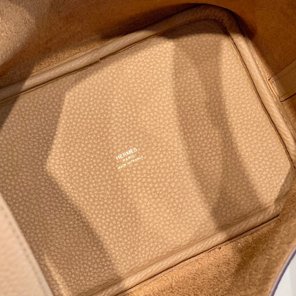 picotin lock 18 beige togo ghw