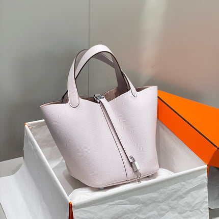 picotin lock 22 soft pink togo shw