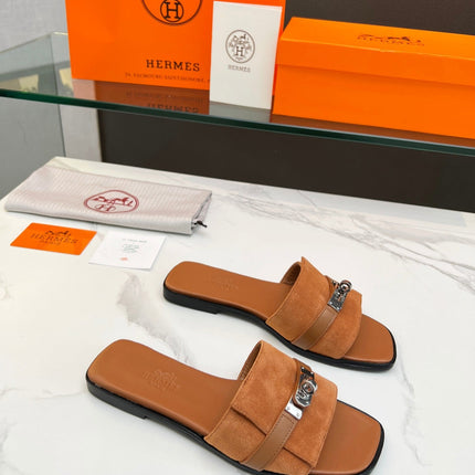 Giulia Sandal Tan Suede Tan Calfskin