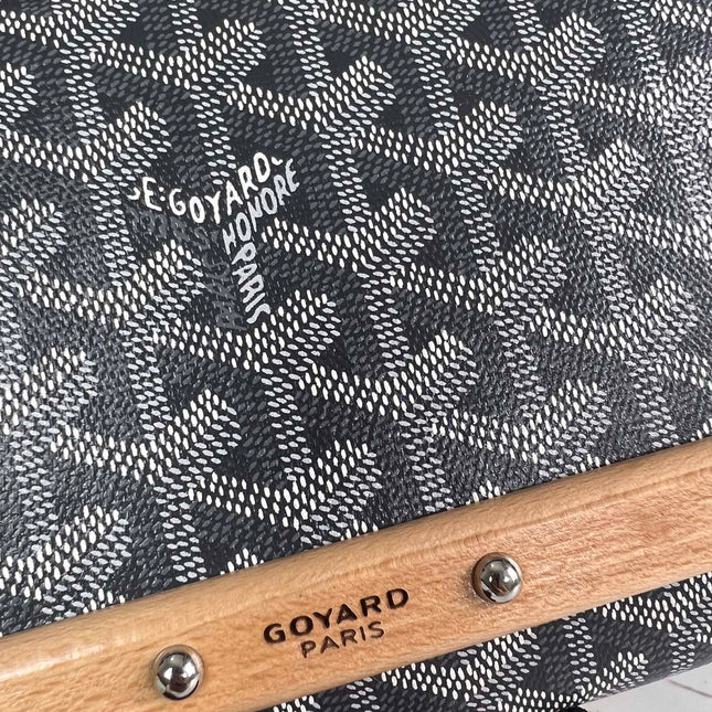 MONTE-CARLO PM CLUTCH 25 IN GRAY GOYARDINE CANVAS