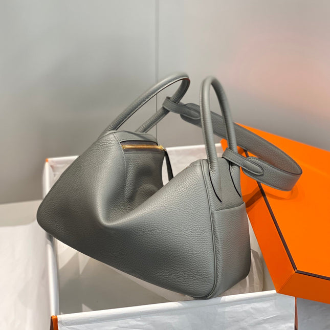 HM LINDY 30 BAG GRAY CALFSKIN