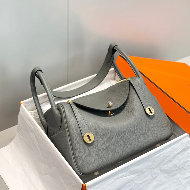 HM LINDY 30 BAG GRAY CALFSKIN