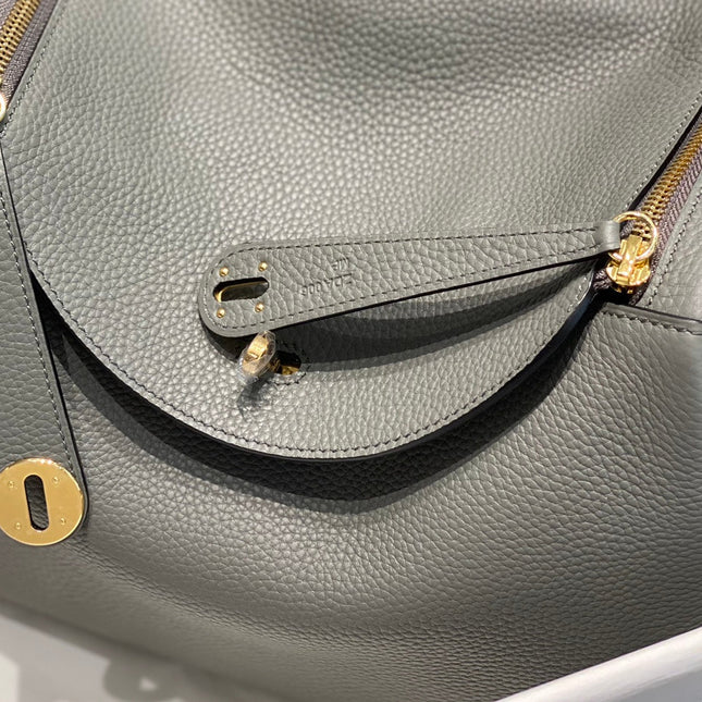 HM LINDY 30 BAG GRAY CALFSKIN