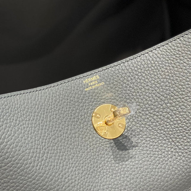 HM LINDY 30 BAG GRAY CALFSKIN