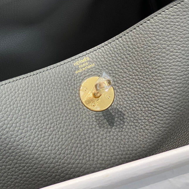 HM LINDY 26 BAG GRAY CALFSKIN