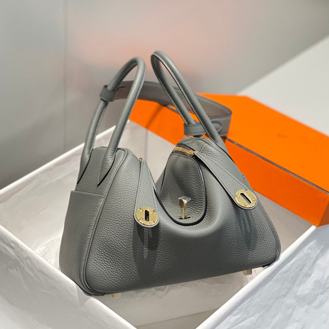 HM LINDY 26 BAG GRAY CALFSKIN