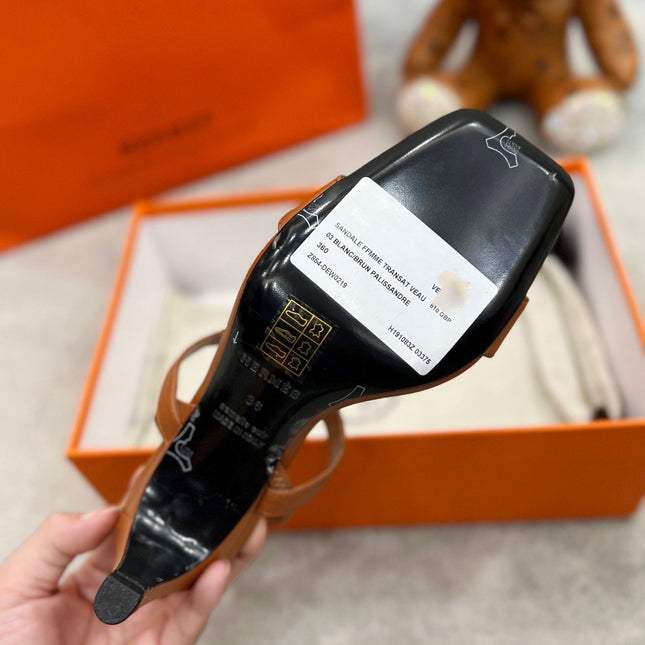 Glamour 75 Sandal Brown Leather