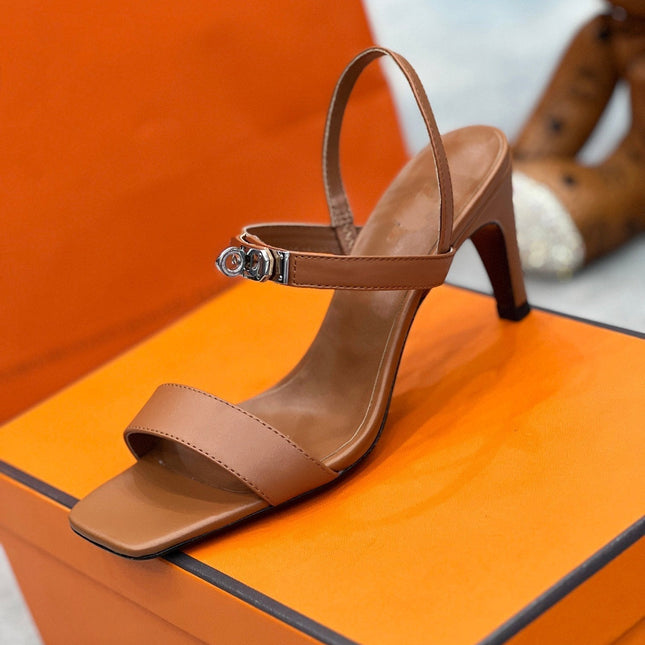 Glamour 75 Sandal Brown Leather