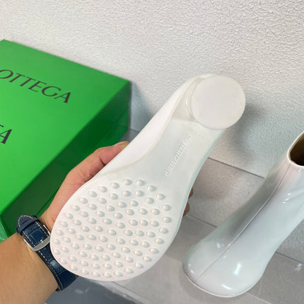 ATOMIC ANKLE BOOT IN WHITE CALFSKIN 75 MM