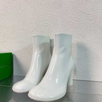 ATOMIC ANKLE BOOT IN WHITE CALFSKIN 75 MM