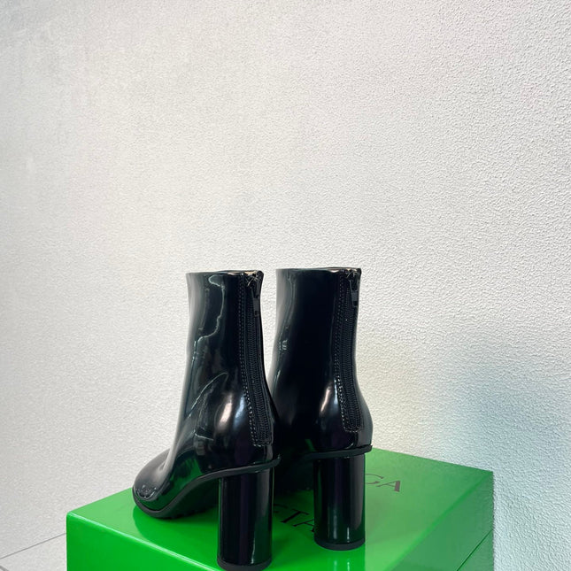 ATOMIC ANKLE BOOT IN BLACK CALFSKIN 75 MM