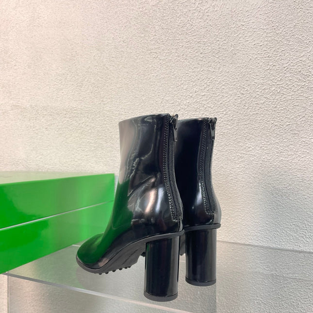 ATOMIC ANKLE BOOT IN BLACK CALFSKIN 75 MM