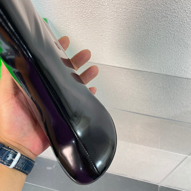 ATOMIC ANKLE BOOT IN BLACK CALFSKIN 75 MM