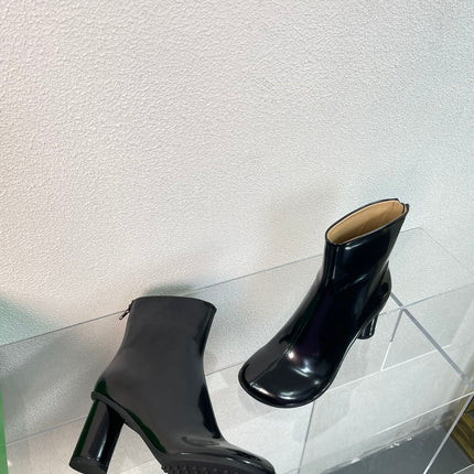 ATOMIC ANKLE BOOT IN BLACK CALFSKIN 75 MM