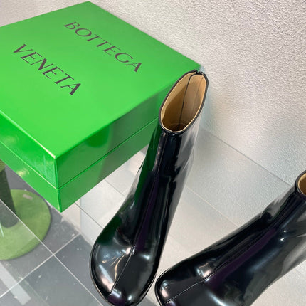 ATOMIC ANKLE BOOT IN BLACK CALFSKIN 75 MM