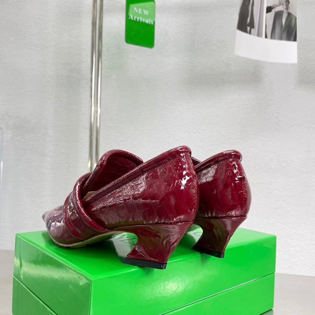 HIGH PUMP 35 MM IN SCARLET RED PATENT CALFSKIN